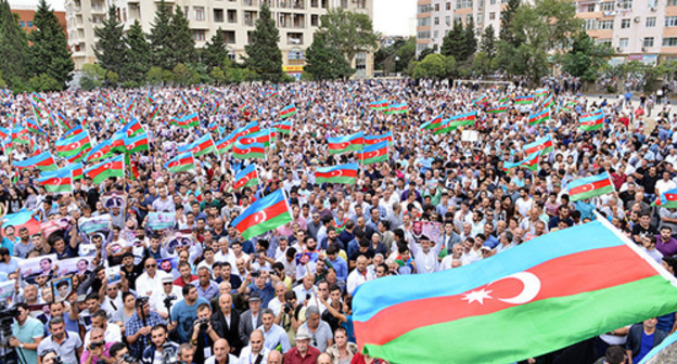 Opposition rally in Baku, September 11, 2016. Photo by Aziz Karimov for the 'Caucasian Knot'. Opposition rally in Baku, September 11, 2016. Photo by Aziz Karimov for the 'Caucasian Knot'.