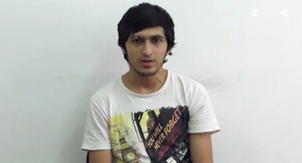 Arthur Bekbolatov. Screenshot of the video: http://ren.tv/novosti/2016-09-13/opublikovano-video-doprosa-uchastnika-rasstrela-policeyskogo-otkazavshegosya Arthur Bekbolatov. Screenshot of the video: http://ren.tv/novosti/2016-09-13/opublikovano-video-doprosa-uchastnika-rasstrela-policeyskogo-otkazavshegosya