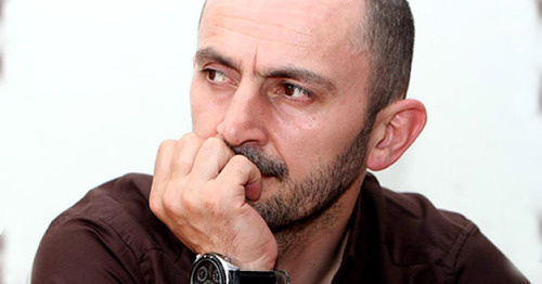 Mairbek Agaev, editor-in-chief of the weekly newspaper "Chernovik" (Draft). Photo: http://chernovik.net/content/politika/harakiri
