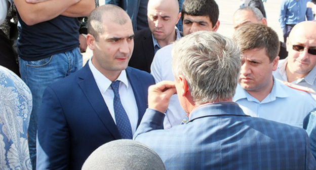 The representatives of the General Prosecutor's office of the republic reported on the monitoring of the information about the disappearance of the protesters' relatives. Photo by Patimat Makhmudova for the "Caucasian Knot"