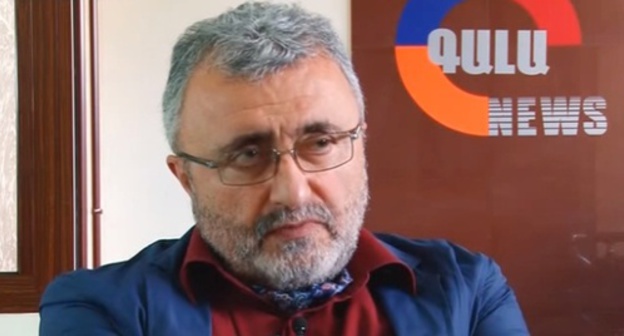 Ashot Grigoryan, the head of the Holding "EU-Asia Business Finance Centre". Screenshot of the interview by GALA TV, www.youtube.com/watch?v=f8LfB2QPAWY