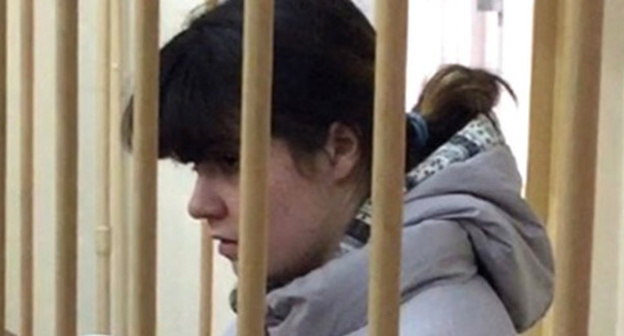 Varvara Karaulova. Photo: press service of Moscow Lefortovo District Court.