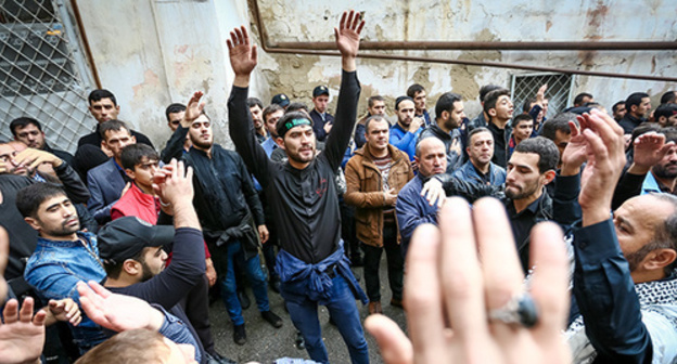 Muslim shiits mark Ashura Day, Azerbaijan, October 12, 2016. Photo by Aziz Karimov for the 'Caucasian Knot'.  