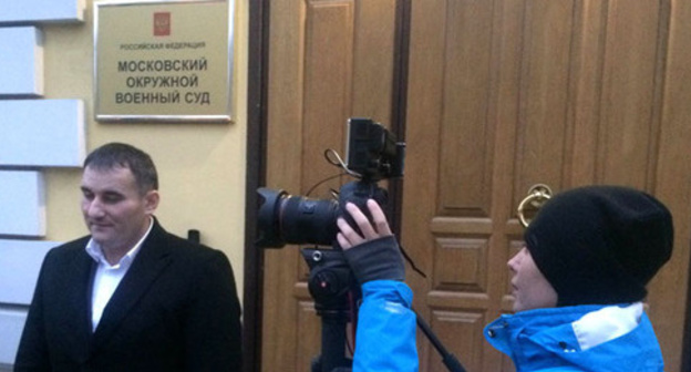 Zaurbek Zadakhanov after hearings in Moscow Military District Court, Moscow, October 13, 2016. Photo by Yulia Buslavskaya for the 'Caucasian Knot'. 