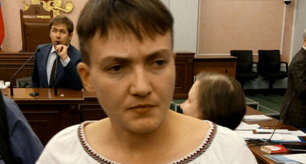 Nadezhda Savchenko in the Russian Supreme Court room, October 26, 2016. Photo by Oleg Krasnov for the ‘Caucasian Knot’. 