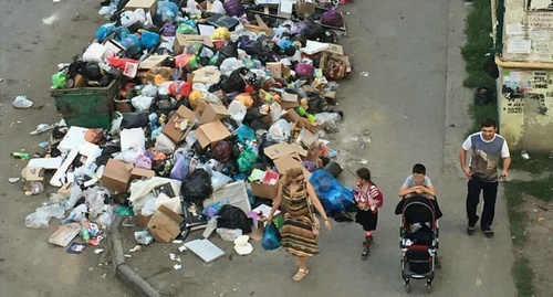 Dumpsite in Gamidova Avenue in Makhachkala. Photo: facebook.com/groups/hororcity