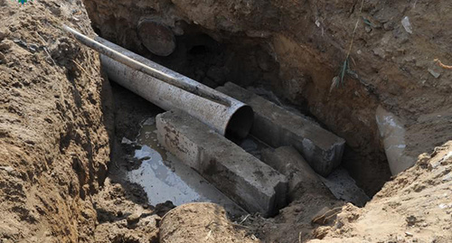 Repair works on water pipes, Dagestan. Photo: http://www.mkala.ru/info/news/news_12020.html