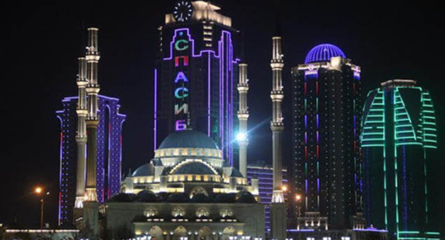 A mosque in Grozny. Photo by Magomed Magomedov for the "Caucasian Knot"