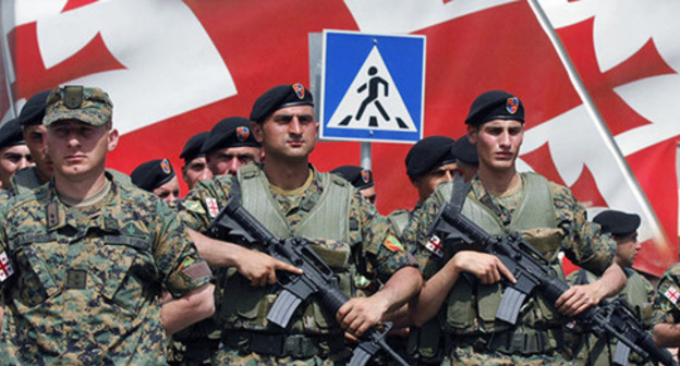 Georgian soldiers. Photo: Sputnik/David Khizanishvili