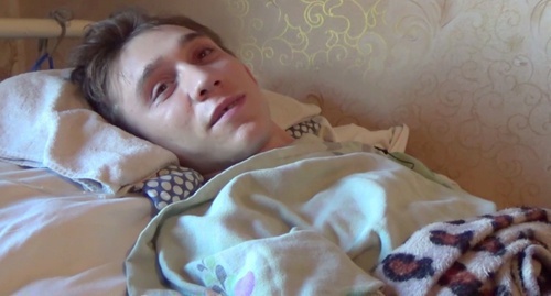 Pavel Sklyarov. Screenshot of a video by the "Caucasian Knot" Pavel Sklyarov. Screenshot of a video by the "Caucasian Knot"