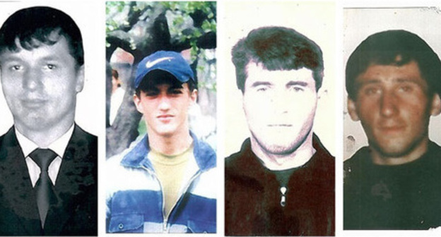 Photos of Chechen residents after CTO. Photo: "Legal Initiative for Russia", http://www.srji.org/news/2016/11/espch-prisudil-1-million-129-tysyach-evro-kompensatsii-rodstvennikam-propavshim-bez-vesti-v-rezultat/