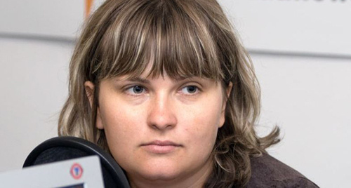 Elena Milashina, a journalist of the "Novaya Gazeta". Photo RFE/RL http://pasmi.ru/archive/50109