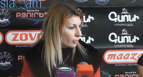 Ani Zakaryan. Screenshot of a video on the channel ArmComedy в YouTube.com on YouTube