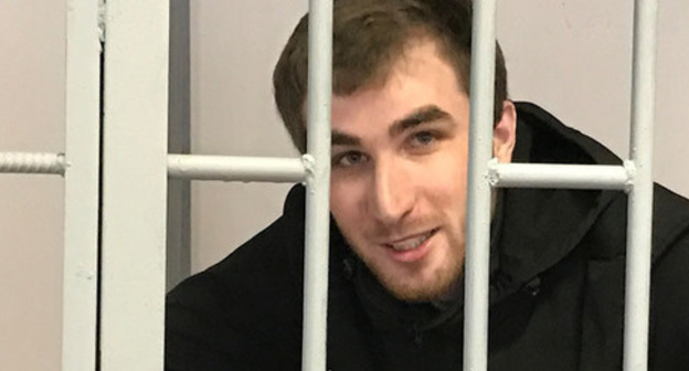 Zhalaudi Geriev in the courtroom. December 28, 2016. Photo by Patimat Makhmudova for the "Caucasian Knot"