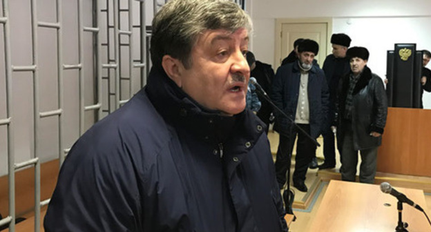 Advocate Alaudi Musaev makes a statement at the court. December 28, 2016. Photo by Patimat Makhmudova for the "Caucasian Knot"