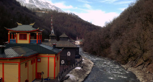Mzymta river, Krasnaya Polyana. Photo by Grigory Shvedov for the 'Caucasian Knot'. 