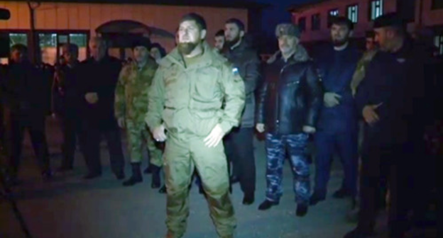 Ramzan Kadyrov in the village of Tsotsi-Yurt of the Kurchaloi District of Chechnya. Photo: http://www.grozny-inform.ru/news/society/80751/ Ramzan Kadyrov in the village of Tsotsi-Yurt of the Kurchaloi District of Chechnya. Photo: http://www.grozny-inform.ru/news/society/80751/