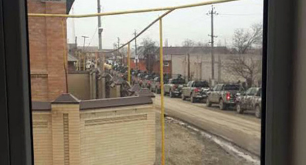 The special equipment in the outskirts of the village of Tsotsi-Yurt. Photo by the "Caucasian Knot" correspondent The special equipment in the outskirts of the village of Tsotsi-Yurt. Photo by the "Caucasian Knot" correspondent