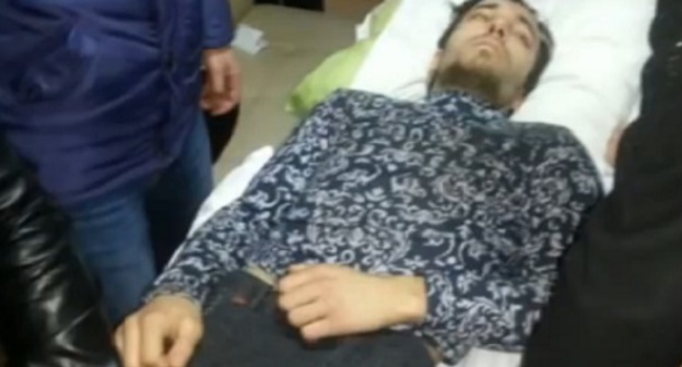 Magomed Aushev. Screenshot of video posted by the 'Caucasian Knot'. 