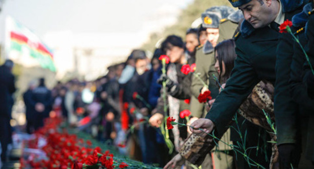 Rally in memory of 'Black January' victims, Baku, January 20, 2015. Photo by Aziz Karimov for the 'Caucasian Knot'. 