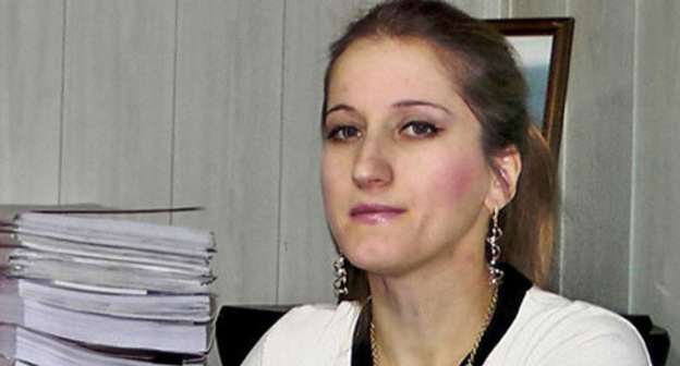 The lawyer Sapiyat Magomedova. Photo by Larisa Medzhidova