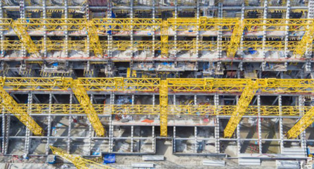Construction of the "Rostov-Arena" Stadium. Photo ttp://football-championship-2018.ru/2016/03/stroitelstvo_rostov_areny_518895.html
