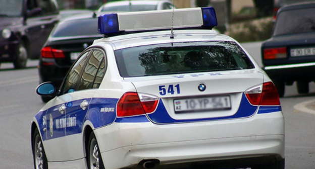 A police car. Azerbaijan. Photo https://ru.sputnik.az/azerbaijan/20151020/402422024.html
