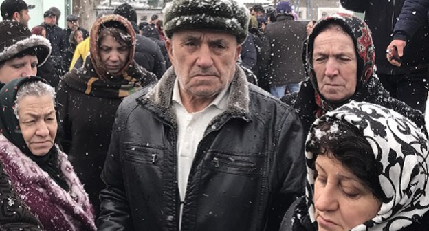 A rally of the Dagestani residents. January 2017. Photo by Patimat Makhmudova for the "Caucasian Knot"