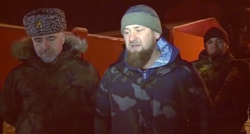 Ramzan Kadyrov in Shali, January 30, 2017. Photo from official Instagram page of Chechen president, Instagram.com/kadyrov_95/