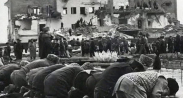 Deportation of Chechen and Ingush people. Screenshot of a video by the user vainakh38 https://www.youtube.com/watch?v=DKmb-WX0OI0 Deportation of Chechen and Ingush people. Screenshot of a video by the user vainakh38 https://www.youtube.com/watch?v=DKmb-WX0OI0