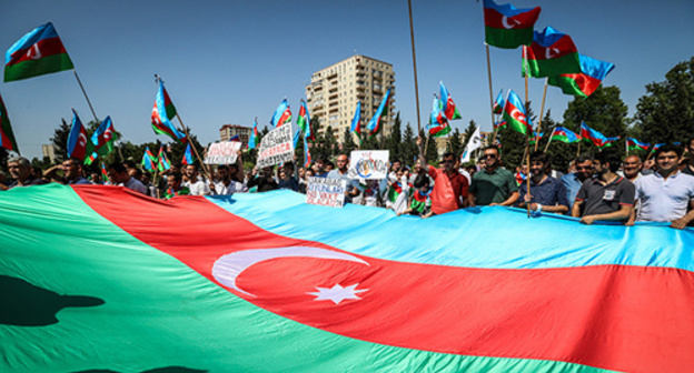 Rally in Baku. Photo by Aziz Karimov for the 'Caucasian Knot'. 