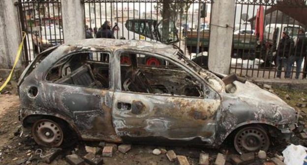 The consequences of pogroms in Batumi. Photo https://www.newsgeorgia.ge/vosstanovitelnye-raboty-v-batumi-zavershatsya-segodnya-foto/ The consequences of pogroms in Batumi. Photo https://www.newsgeorgia.ge/vosstanovitelnye-raboty-v-batumi-zavershatsya-segodnya-foto/