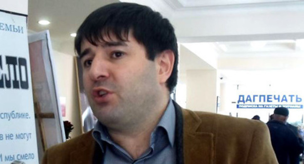 Gadjimurad Sagitov, the editor-in-chief of the Dagestani newspaper "Novoe Delo". Photo: RFE/RL