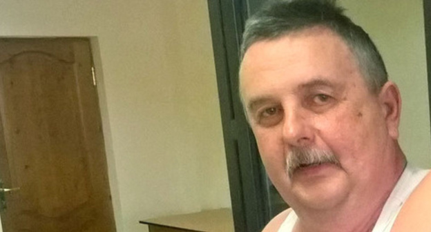 Alexander Dolzhenko in the courtroom. Photo by Aslan Nikolaev for "Caucasian Knot"