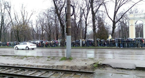 Rally participants in Krasnodar, March 26, 2017. Photo by eyewitness provided by Krasnodar headquarters of Alexei Navalny. 
