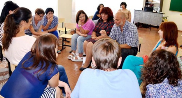 Parents of children with autism hold meeting in Adygea. Photo is provided to the 'Caucasian Knot' by participants of the meeting. Parents of children with autism hold meeting in Adygea. Photo is provided to the 'Caucasian Knot' by participants of the meeting.