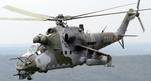 The Mi-24 helicopter. Photo: https://militaryarms.ru/voennaya-texnika/aviaciya/mi-24/ The Mi-24 helicopter. Photo: https://militaryarms.ru/voennaya-texnika/aviaciya/mi-24/