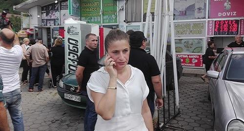 Jeni Kvantaliani, journalist of the Adjara TV. Photo is provided to the Caucasian Knot by the 'Batumilebi' newspaper. 