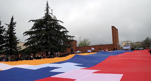 20-meter flag of Nagorny Karabakh. Photo by Alvard Grigoryan for the Caucasian Knot. 