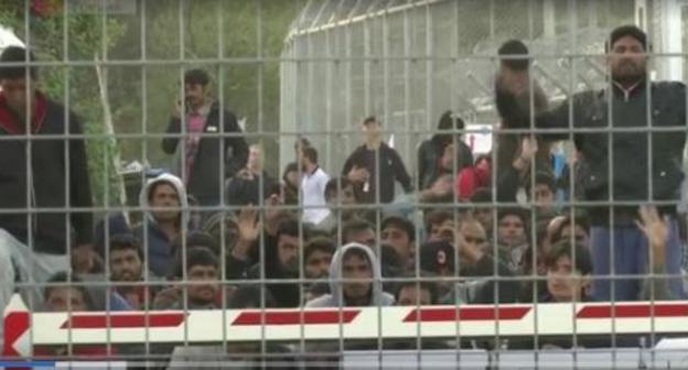 A deportation camp in Turkey. Photo: screenshot of the video by Channel One Russia
