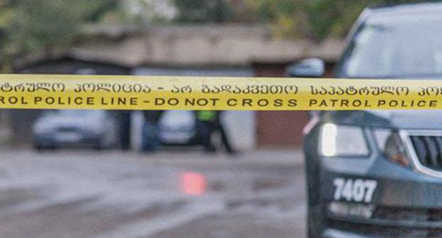 The police at the site of the crime. Tbilisi, December 13, 2017. Photo © Sputnik / Levan Avlabreli