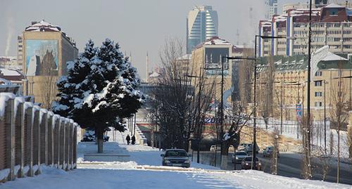 Pedestrian zone in the Kadyrov Avenue in Grozny. Photo by Magomed Magomedov for the "Caucasian Knot"