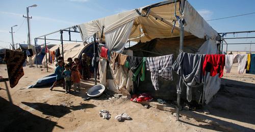 A refugee camp. Photo REUTERS/Khalid al-Mousily