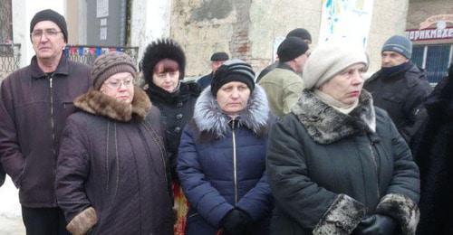 Rally by Gukovo miners, February 2018. Photo by Vyacheslav Prudnikov for the Caucasian Knot. 