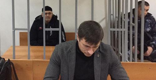 Oyub Titiev in the court room. Photo by the "Caucasian Knot" correspondent