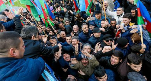 Participants of the rally in Baku on March 31. Photo by Aziz Karimov for the "Caucasian Knot"