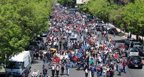 Protest rally in Yerevan, April 26, 2018. Photo by Tigran Petrosyan for the Caucasian Knot Protest rally in Yerevan, April 26, 2018. Photo by Tigran Petrosyan for the Caucasian Knot