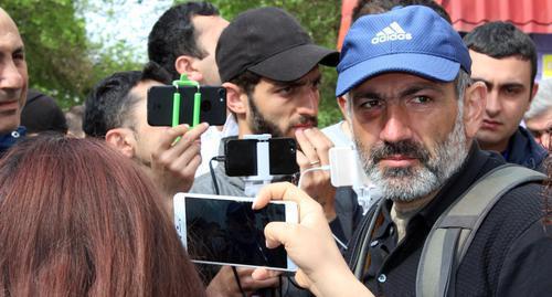 Nikol Pashinyan, the leader of the protest movement. Yerevan, April 29, 2018. Photo by Tigran Petrosyan for the "Caucasian Knot"