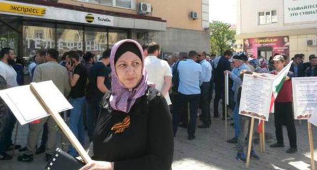 On May 9, 2018, in the center of Grozny. Photo by the "Caucasian Knot" correspondent On May 9, 2018, in the center of Grozny. Photo by the "Caucasian Knot" correspondent