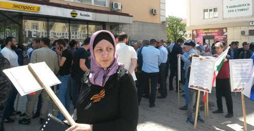 On May 9, 2018, in the center of Grozny. Photo by the "Caucasian Knot" correspondent On May 9, 2018, in the center of Grozny. Photo by the "Caucasian Knot" correspondent